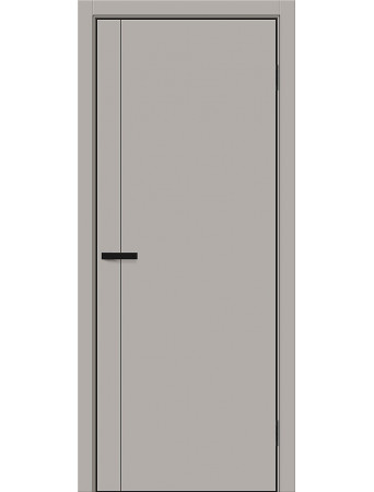 Межкомнатная дверь Браво 0.10.А ПГ AL кромка Grey Silk