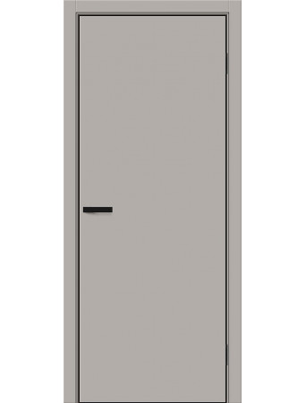 Межкомнатная дверь Браво 0.А ПГ AL кромка Grey Silk