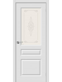 Дверь Скинни-15 Белая ПО