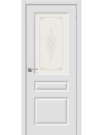 Межкомнатная дверь Скинни-15 Белая ПО