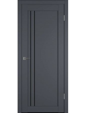 Межкомнатная дверь E33 ПО Эмалекс графит/ Black gloss