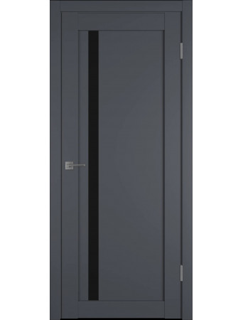 Межкомнатная дверь E34 ПО Эмалекс графит/ Black gloss