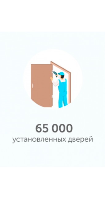 65000 установленных дверей
