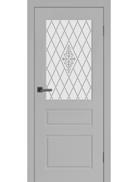 Дверь Честер ПО Серая эмаль
