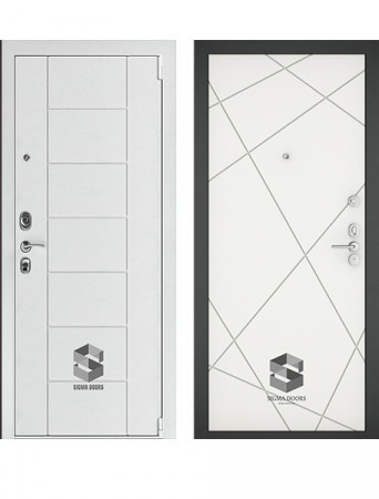 Входная дверь Sigma Техно Белый софт